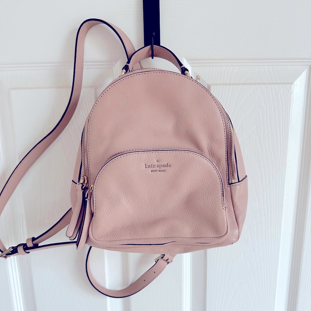Small pink Kate Spade backpack purse